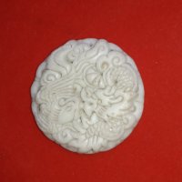 Медальон нефрит, снимка 3 - Антикварни и старинни предмети - 39943411