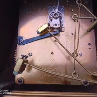 Стар каминен часовник, Ретро арт винтидж, made in GERMANY, снимка 8 - Антикварни и старинни предмети - 35932542