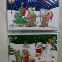 Нови Коледни картички с пликове., снимка 5 - Декорация за дома - 38752146