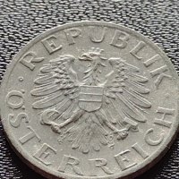 Две монети 1 райхспфенинг 1939г. Трети райх с СХВАСТИКА /5 гроша 1978г. Австрия орел Хералдика 22373, снимка 12 - Нумизматика и бонистика - 40637825