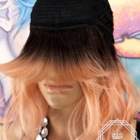 Удивителен Дизайнерски Проект Перука Цвят Омбре  КОД 8376, снимка 9 - Аксесоари за коса - 33930210