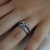 Двоен пръстен Vivienne Westwood , снимка 3 - Пръстени - 41330389