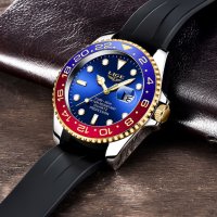 LIGE спортен,моден кварцов часовниk модел 2023,водоусточив,дата,въртящ се безел, уникален дизайн , снимка 1 - Мъжки - 41559068