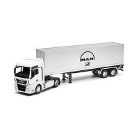 MAN TGX камион с ремарке - мащаб 1:32 на Welly моделът е нов в кутия, снимка 4 - Колекции - 44291494