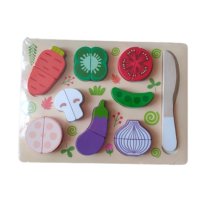 Играчка дървени зеленчуци за рязане с магнитче, снимка 1 - Образователни игри - 41356600