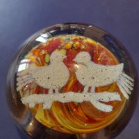 Стара стъклена топка-Преспаие, снимка 9 - Колекции - 34797789