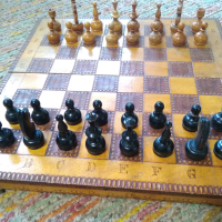 Дървен шах , снимка 2 - Шах и табла - 44728264