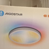 Интелигентна LED таванна лампа Aigostar, 19W 1600LM, 3000-6500K, снимка 11 - Лед осветление - 42435994