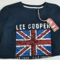 Lee Cooper Fic Logo - Мъжко спортно горнище, синьо, размер - L., снимка 4 - Спортни дрехи, екипи - 39605312
