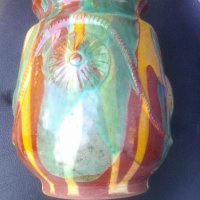 Керамична ваза гърне, снимка 3 - Антикварни и старинни предмети - 42367632