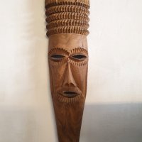 Оригинални дървени африкански маски. Купувани през 1986г. от Мозамбик. По 80лв./бр.  ( Голямата 110л, снимка 3 - Декорация за дома - 40998312