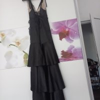 Черна официална рокля 44 номер , снимка 3 - Рокли - 41567527