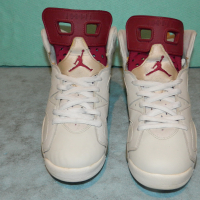 кецове Nike Air Jordan 6 Retro Maroon (2015)  номер 40,5 - 41 , снимка 3 - Кецове - 36333895