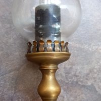 Ретро бронзова настолна лампа, снимка 5 - Настолни лампи - 35835355