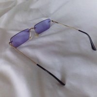 Дамски правоъгълни слънчеви очила в лилав цвят, снимка 5 - Слънчеви и диоптрични очила - 41648079