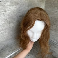 Дамско тупе 💯 естествена човешка коса лешник , снимка 7 - Аксесоари за коса - 41460894