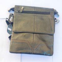 Мъжка кожена чанта с капак., снимка 8 - Чанти - 38999841