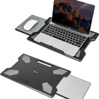 SEFFO, табла за лаптоп с прибираща се подложка за мишка, до 15,6 инча, снимка 1 - Лаптоп аксесоари - 44479408
