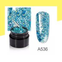 Брокатена гел боя с ефект „Блестящ диамант“ ROSALIND, Shiny Diamond, снимка 8 - Продукти за маникюр - 41935224