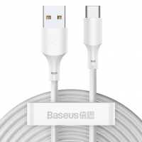 Кабел Baseus,USB-C,40W,speed 480Mbps,3A,1.5m, бял, снимка 6 - USB кабели - 36337144