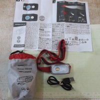 Челник "Bivouac 500,с USB,100 лумена" с акумулаторна батерия, снимка 1 - Аксесоари за велосипеди - 39422420
