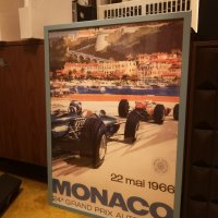 Vintage Ретро Постер Formula 1, Monaco, Monte Carlo 50см/70см+рамка IKEA , снимка 6 - Колекции - 34719478