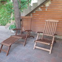 Teak Steamer Chair, стол,тиково дърво , сгъваем, шезлонг , снимка 3 - Градински мебели, декорация  - 42293324