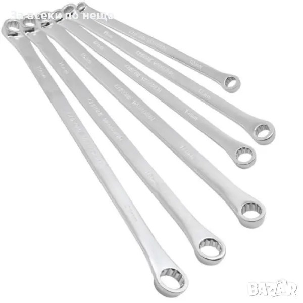 Комплект дълги прави ( удължени) звездогаечни ключове 8 - 21 мм 6 части HAWEK, снимка 1