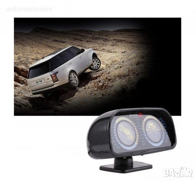 Наклономер за джипове,уред за измерване на наклона 12V захранване към запалката - 9601, снимка 1