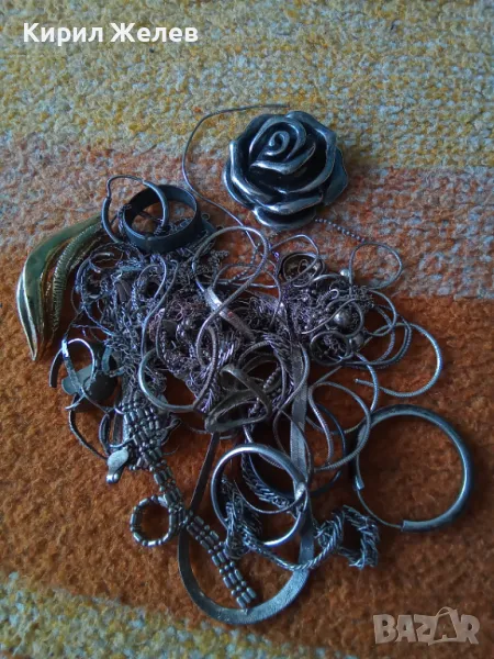 100 грама сребърни накити за поправка за реставрация за части или за материал 50637, снимка 1