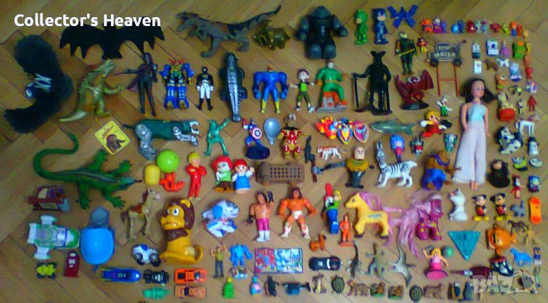 Голям лот играчки екшън фигурки кечисти, динозаври, Бен 10, Киндер Kinder, Спайдърмен, снимка 1