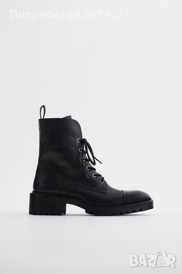 РАВНИ КОЖЕНИ БОТИ С КАПСИ, снимка 1
