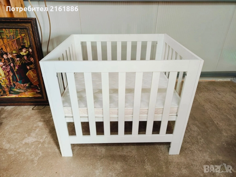 Бебешка кошара с матрак , снимка 1
