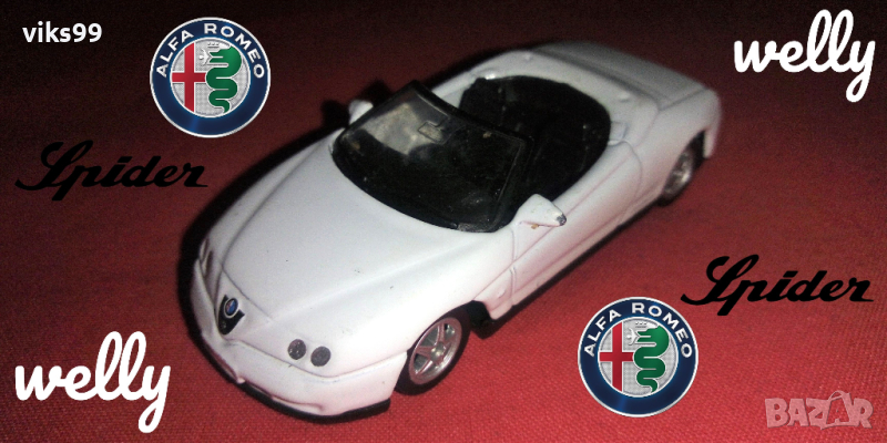 Alfa Romeo Spider Welly Collection 1:64, снимка 1