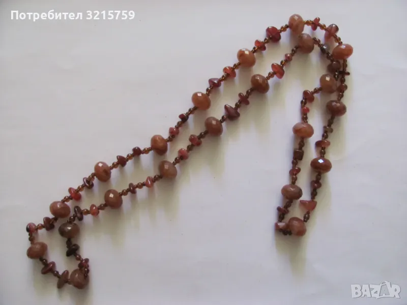 Дамско колие -естествени камъни -карнеол, снимка 1