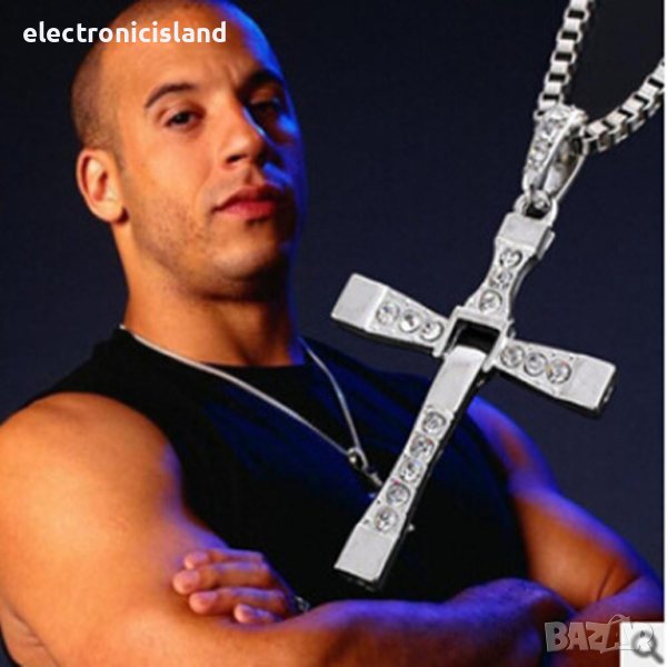 Колие кръст Бързи и яростни Вин Дизъл Fast and furious Vin Diesel cross, снимка 1