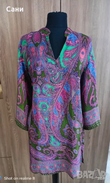 Копринена индийска туника нова с етикет , снимка 1