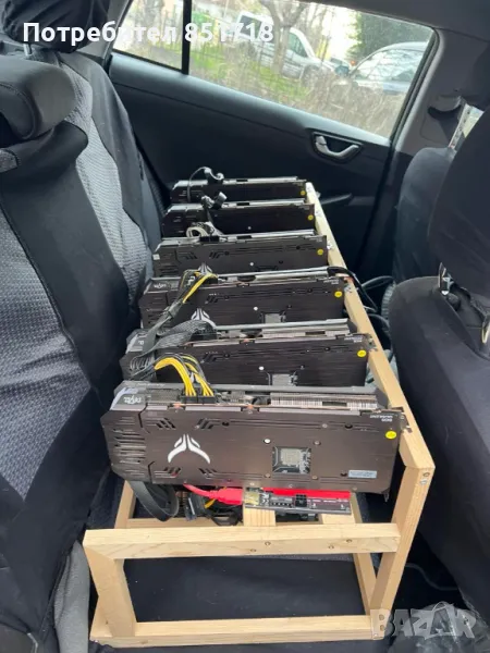 Копачка / MINING RIG 6 Видео Карти 6700XT, снимка 1