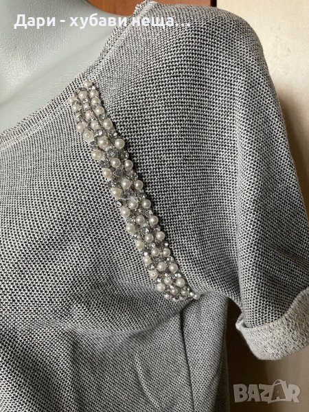 Красива тениска/блуза с декорация🍀❤️M/L, L❤️🍀арт.6016, снимка 1