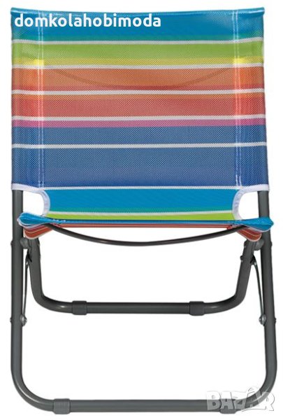 Плажен градински сгъваем стол, 49x43x61 см, до 110 кг, снимка 1