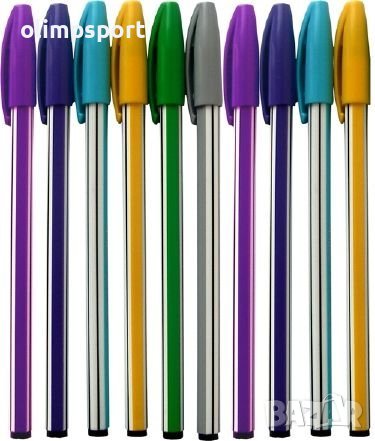 Химикал 554-D с капачка и клипс. Синьопишещ. Висококачествен връх с дебелина 0.7 мм за тънка линия , снимка 1