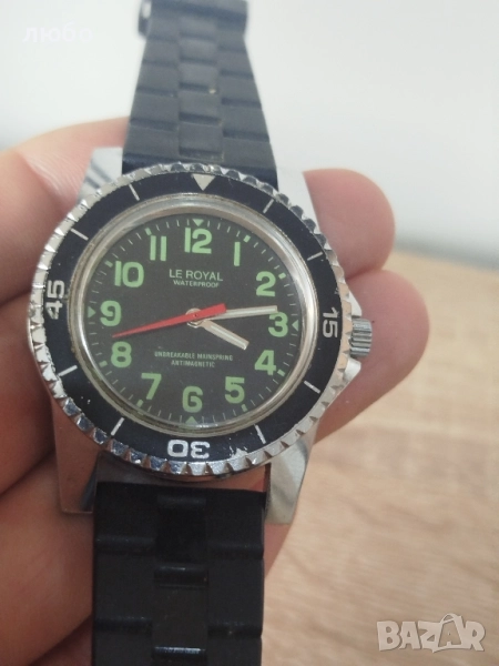 ЧАСОВНИК DIVER 70-те Години Оригинален Винтиж Работи Точно Перфектен , снимка 1