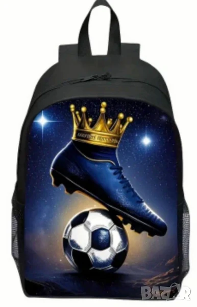 Раница/голяма/ с футболен мотив, снимка 1