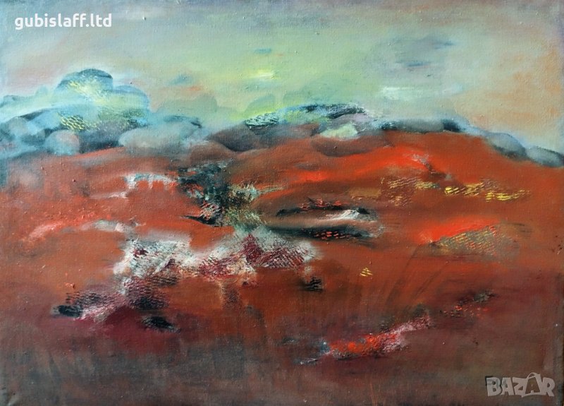 Картина, пейзаж, худ. Елисавета Иконописова (Ели),1980-те, снимка 1