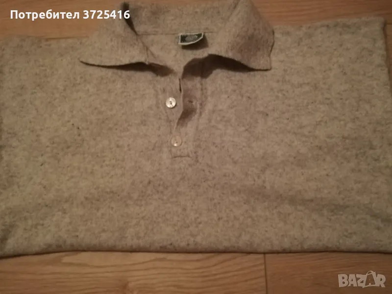 Бежава блуза с дълъг ръкав , снимка 1