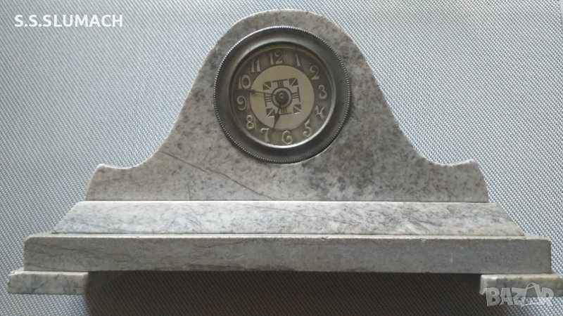 Каминен мраморен часовник, снимка 1