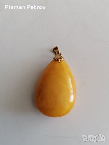 Кехлибар медалион +злато и бинокъл , снимка 1