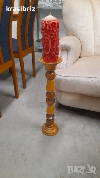 Свещник масивно дърво внос Германия , снимка 1