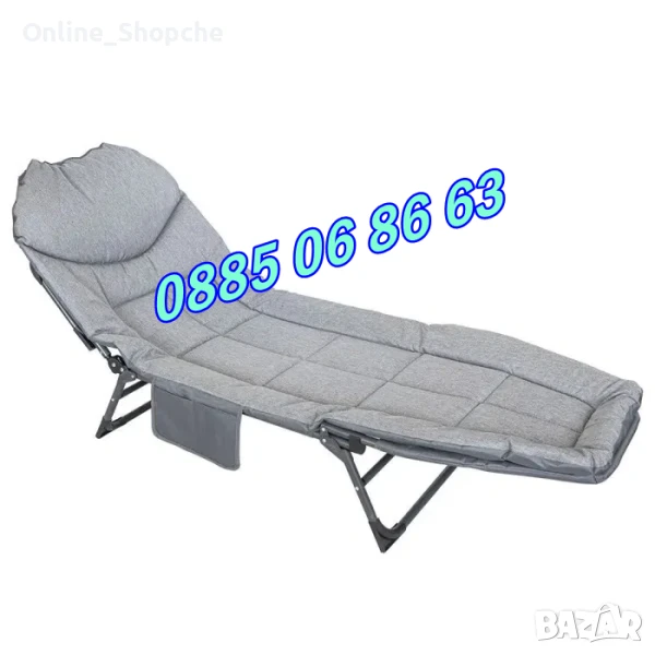Сгъваемо походно легло тип шезлонг, шезлонг походно легло, снимка 1