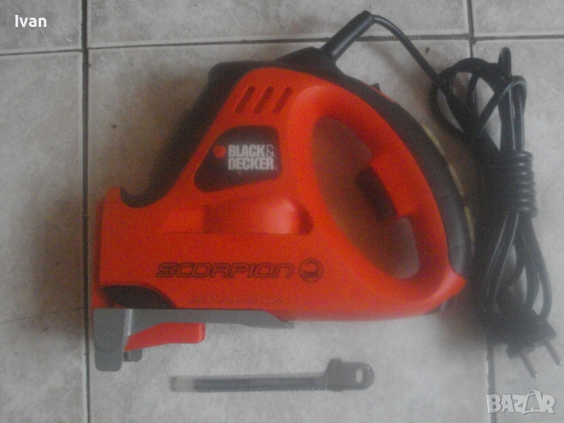 НОВ Английски ОРИГИНАЛЕН Саблен Реципрочен Тандемен Трион BLACK DECKER-400 Вата-ОТЛИЧЕН-Реже 100мм, снимка 1